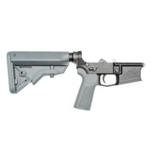 M4E1 Complete Lower w/ ALG QMS, B5 P23 & Bravo Stock - Wolf Grey/Black Anodized