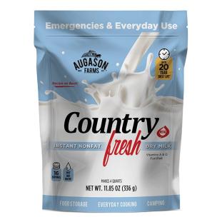 Country Fresh® 100% Real Instant Nonfat Dry Milk Pouch - Augason Farms