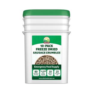 Freeze Dried Sausage Crumbles | Buy Freeze Dried & Dehydrated Sausage Crumbles - Valley Food Storage