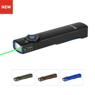 Arkfeld Flat Flashlight with Green Laser & White Light - Olight Store